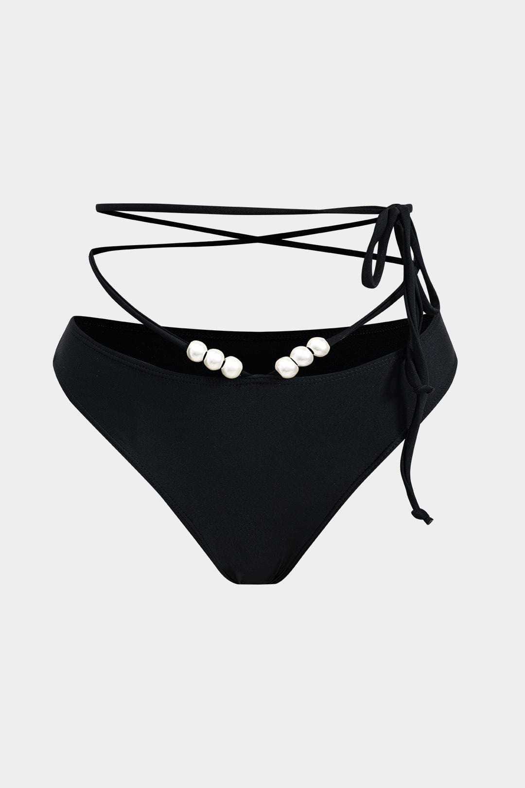 Damernas Bandeau Bikini Wrap Tie Tre Delars Strandset