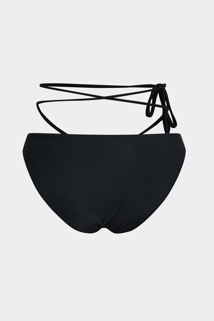 Damernas Bandeau Bikini Wrap Tie Tre Delars Strandset