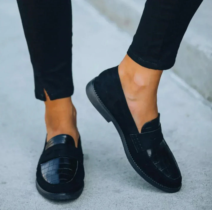 Kvinnors Slip-On Loafers Croc Tryckt Panel Varje Dag Komfort