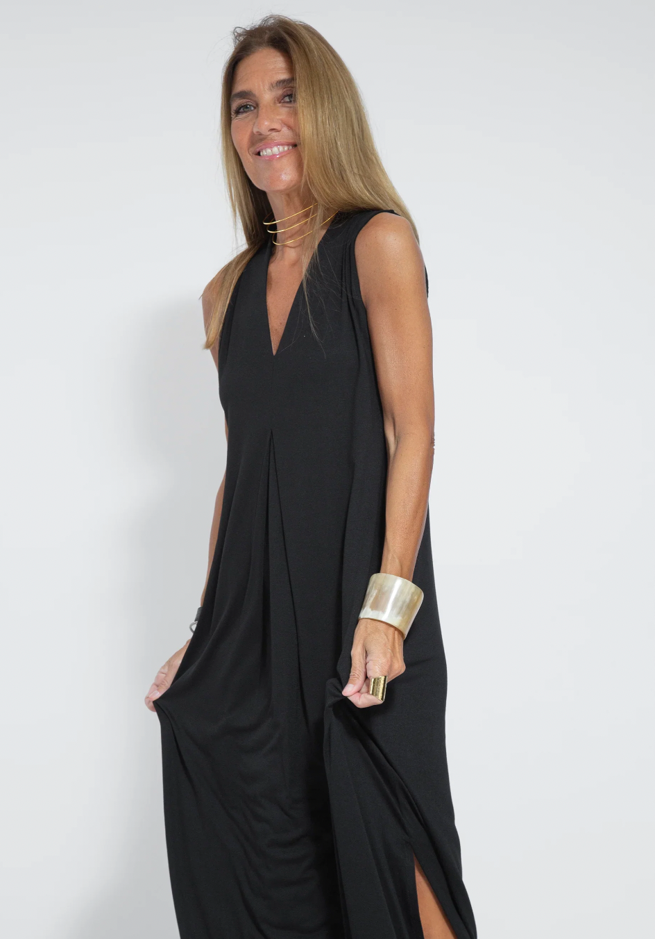 Kvinnors Stretch Maxi Klänning och Cardigan Set – Elegant Tvådelad Outfit för Arbete och Smart Avslappnad Klädsel