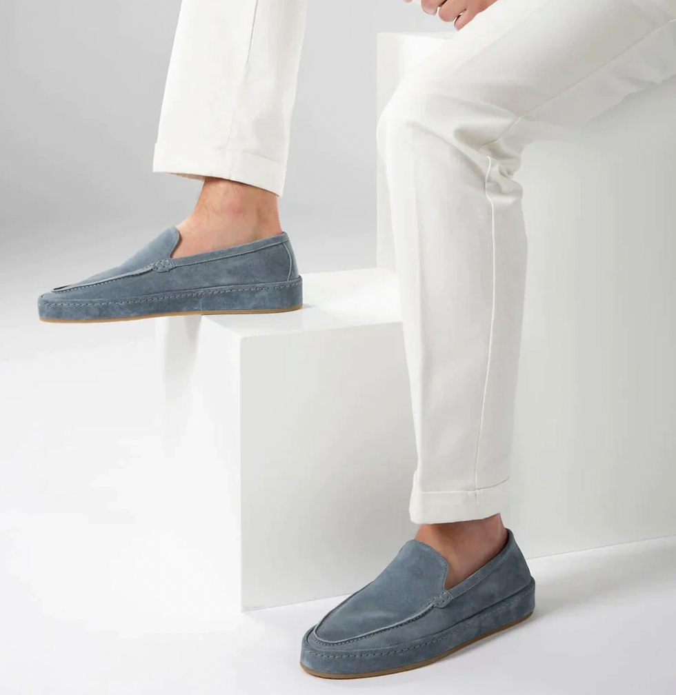 Herrarnas eleganta loafers – Bekväma slip-on skor med mjuk dämpande sula, stiliga smart-casual varje dag