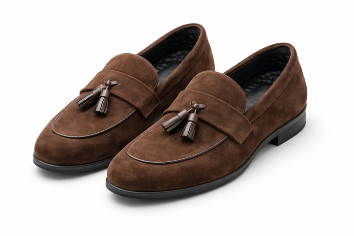 Herrarnas Frans Loafers Slip On Klassiska Smart Casual Skor