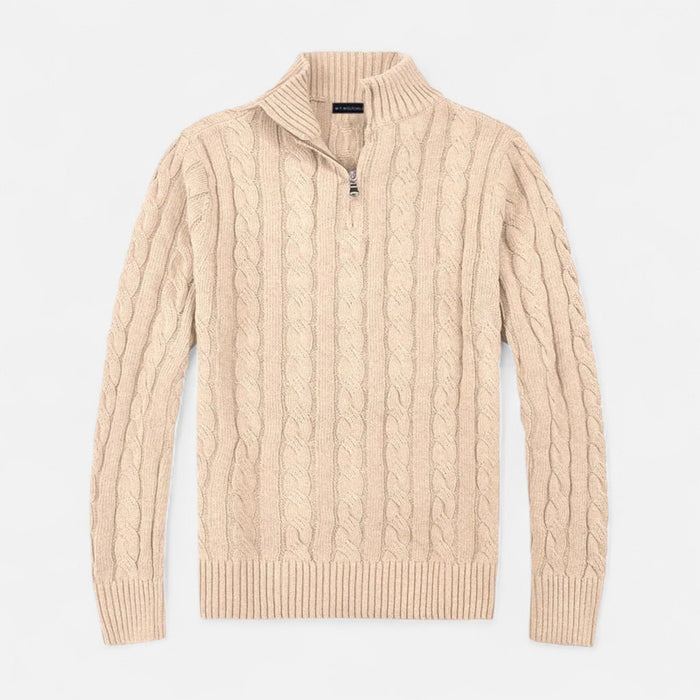 Valmonti | Herrens Old Money Tröja – Tidlös Halv-Zip Klassiker