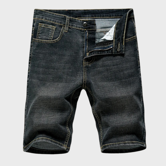 Herrars Klassiska Denimshorts Avslappnad Casual Everyday Passform