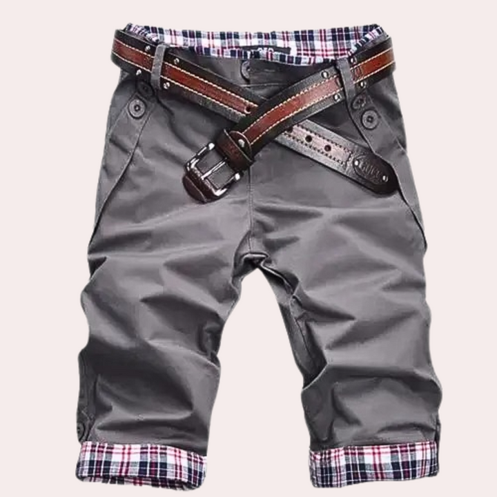 Herrens avslappnade passform cargo shorts casual streetwear sommarmode
