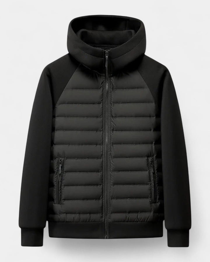 Herrarnas Hooded Hybrid Softshell Jacka – Lätt Höst Vinter Lager för Vardagligt Användande