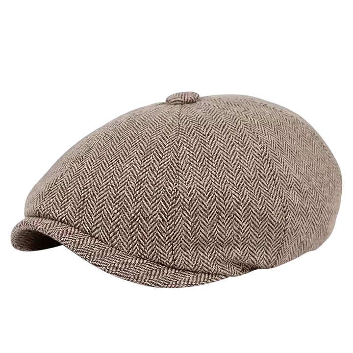 Herr Herringbone Baker Boy Cap – Klassisk Ullhatt för Stad och Helgstil