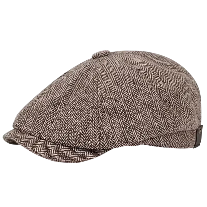 Herr Herringbone Baker Boy Cap – Klassisk Ullhatt för Stad och Helgstil