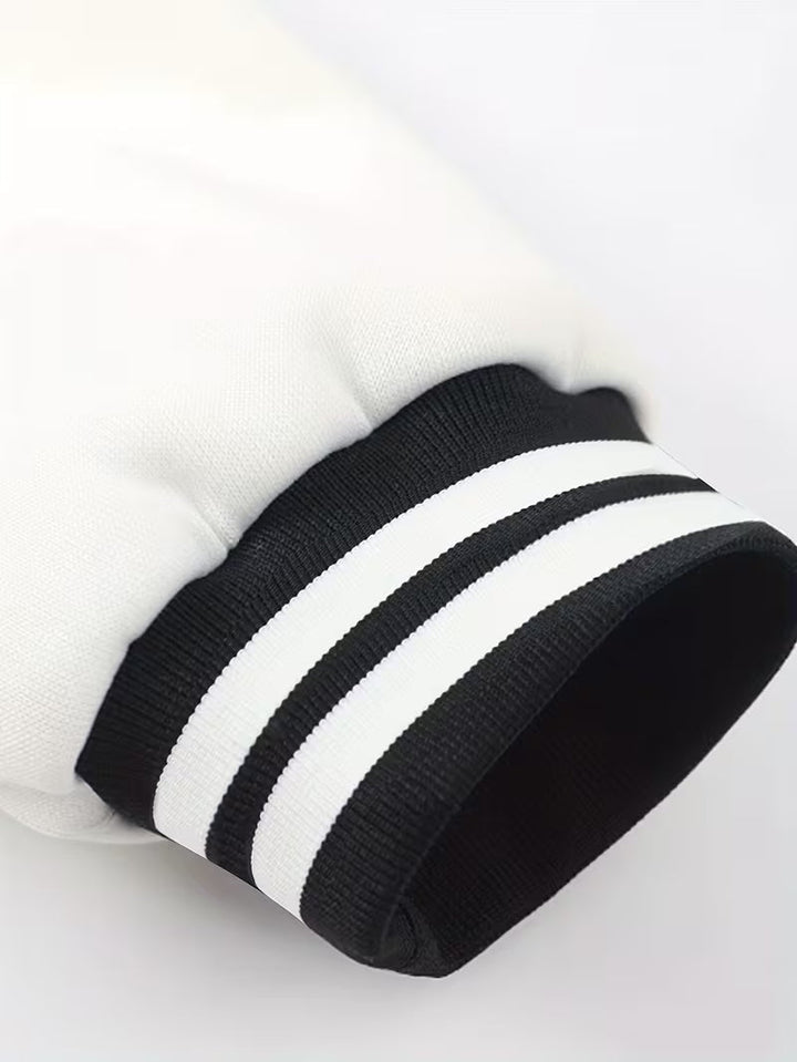 Herrars Färgblock Jacka – Avslappnad Baseballkrage Zip Up Lättviktig Höstjacka