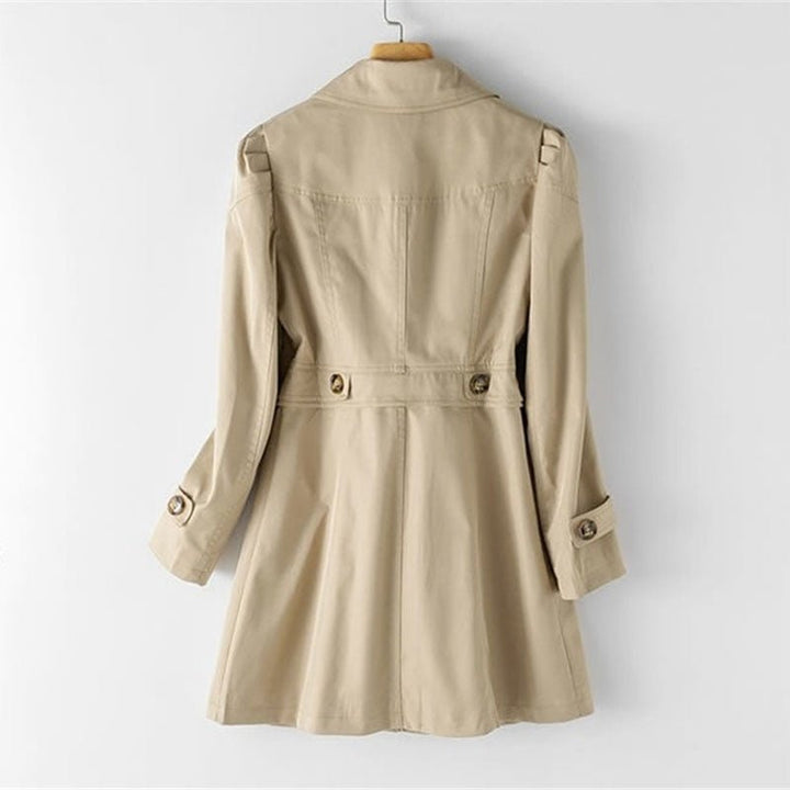 Kvinnors Enknäppt Trench Coat – Skräddarskikt för Smart Casual Klädsel