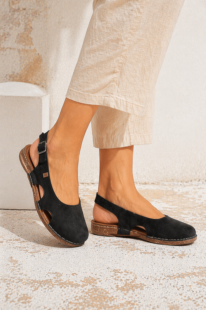 Kvinnors Ortopediska Slingback Sandal med Dämpad Sula