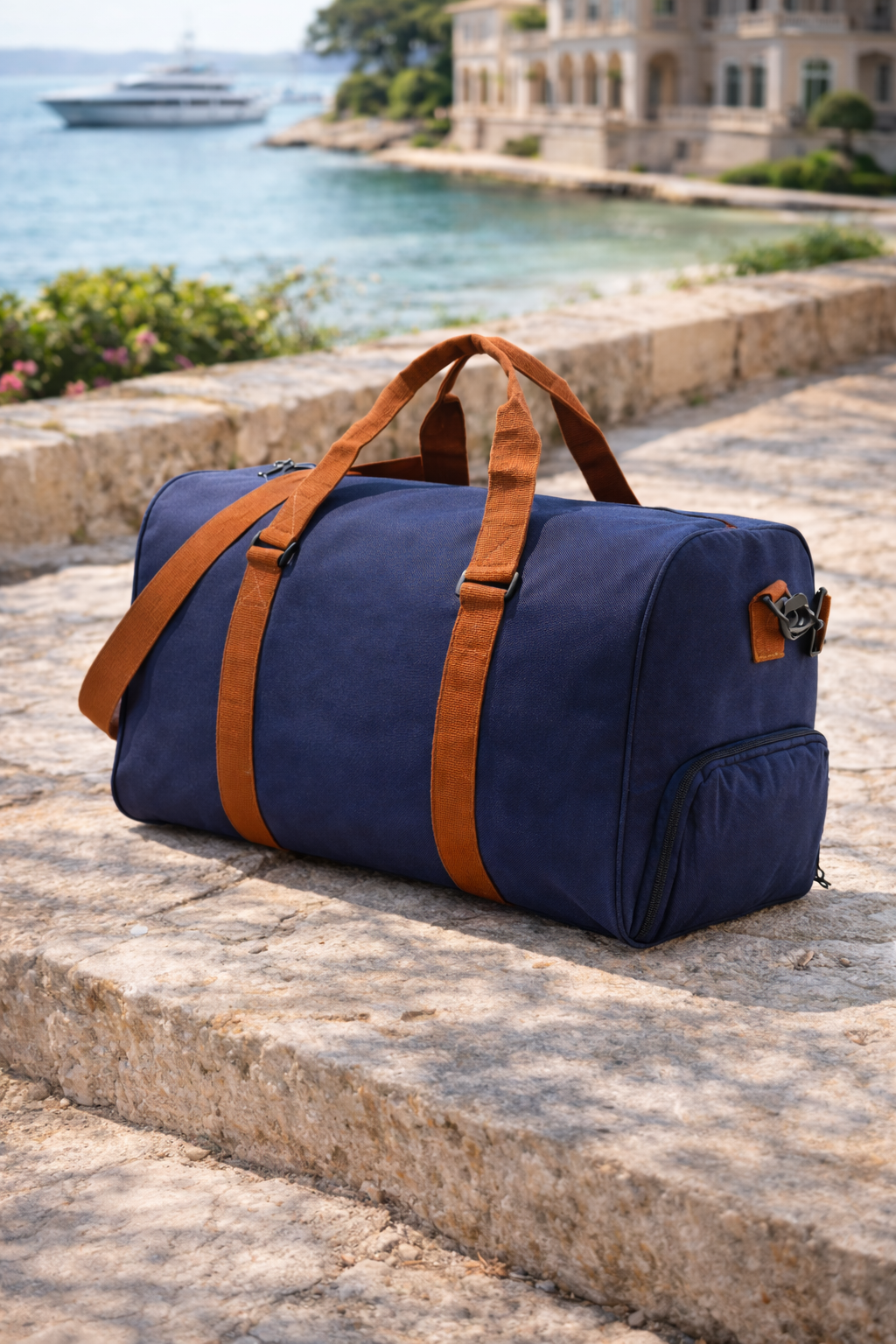Herrars Canvas Weekend Holdall Väska Resenödvändighet