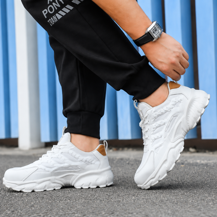 Herrars Layered Mesh Chunky Platform Snörskor