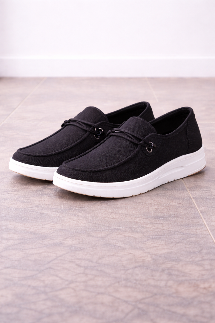 Kvinnors Slip-On Loafers med Dekorativ Remdetalj