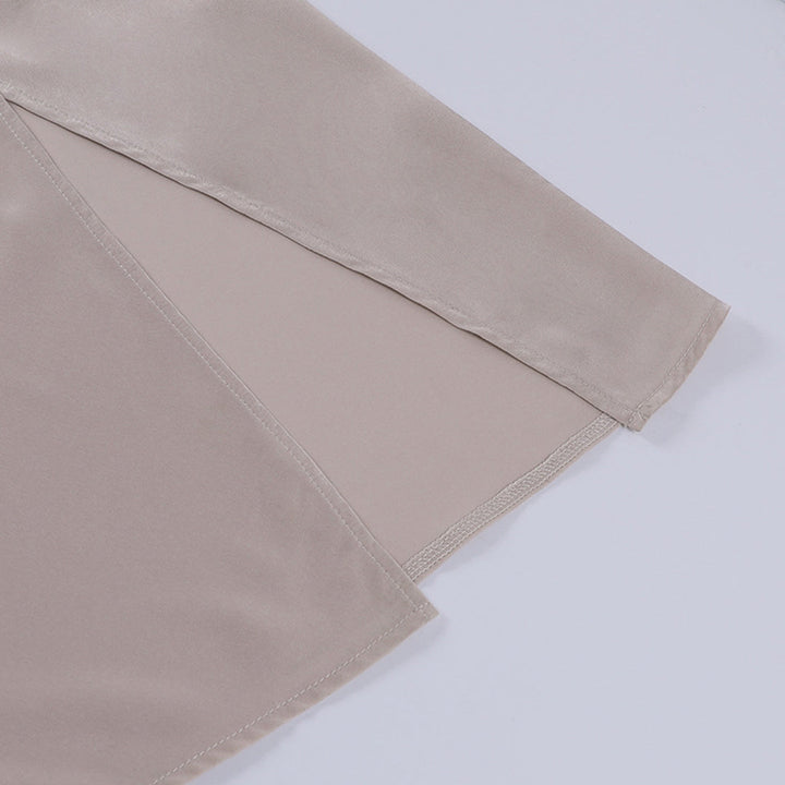 Kvinnors Eleganta Midi Klänning Spaghetti Remmar Rygglös Delad Draperad Kvälls Klädsel
