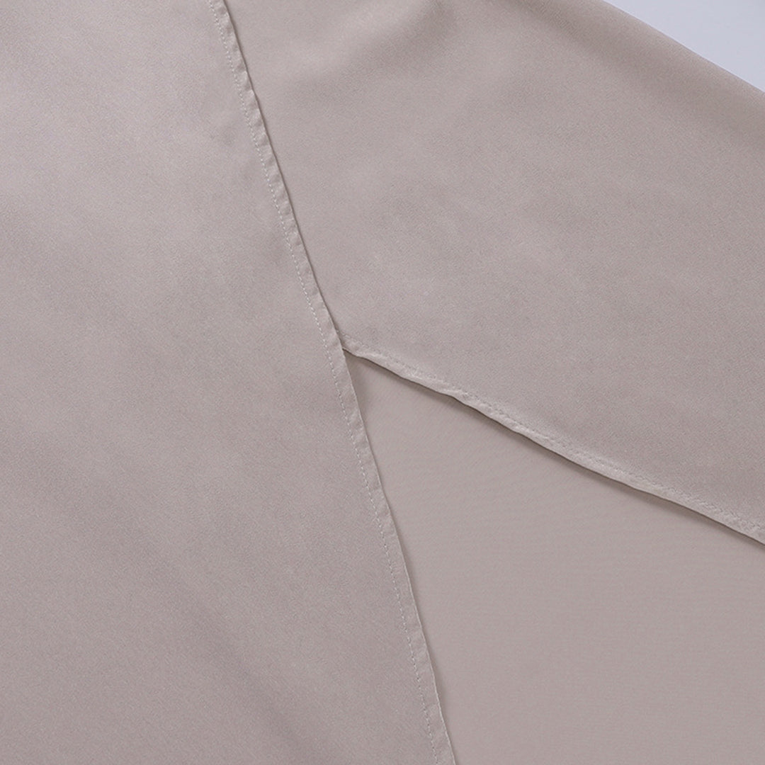 Kvinnors Eleganta Midi Klänning Spaghetti Remmar Rygglös Delad Draperad Kvälls Klädsel