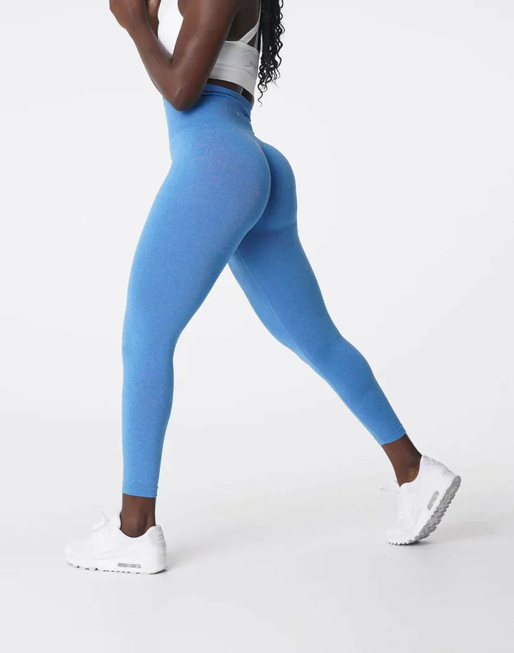 Kvinnors Högmidjade Sömlösa Leggings – Formande Scrunch Passform Aktivkläder