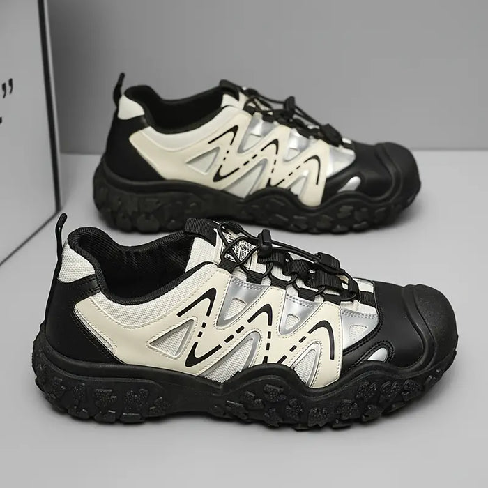 Herrarnas ortopediska chunky walking trainers andningsbara sommar komfort stödjande grepp sula sneakers