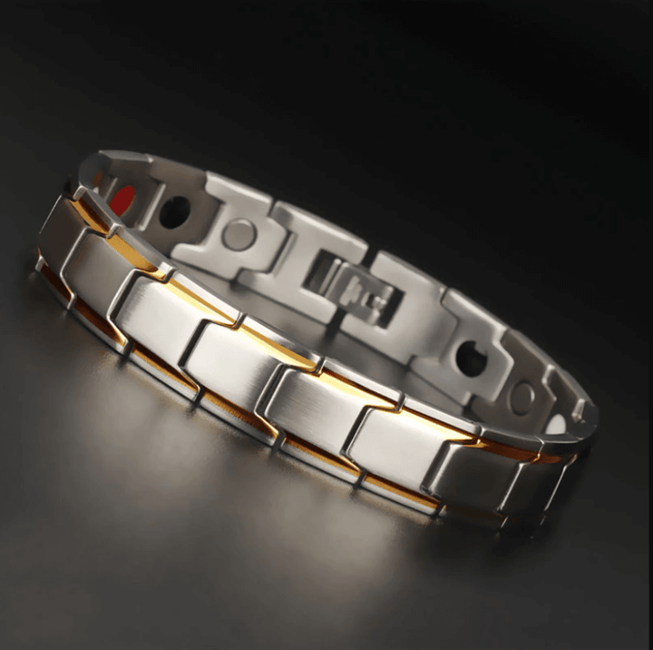 Herrars Magnetiska Armband i Rostfritt Stål – Modern Länk Smycken för Vardagsbruk