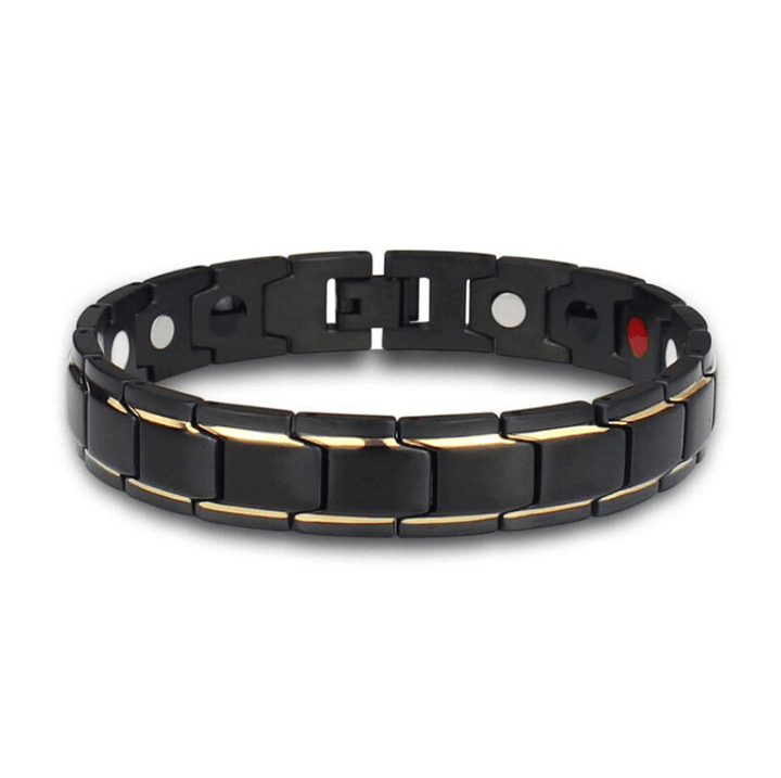 Herrars Magnetiska Armband i Rostfritt Stål – Modern Länk Smycken för Vardagsbruk
