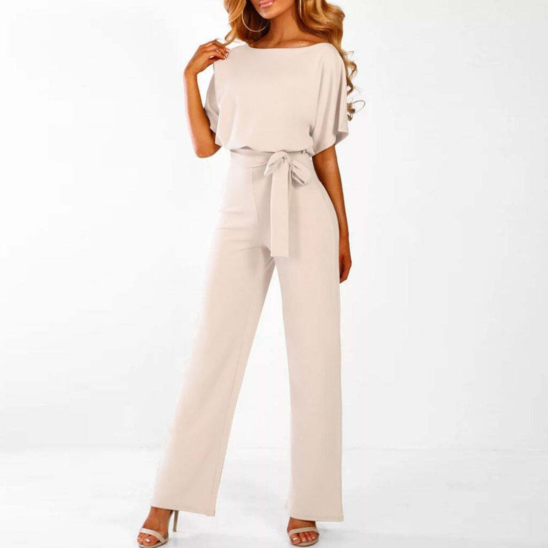 Kvinnors Vida Ben Knyt Midja Korta Ärmar Jumpsuit