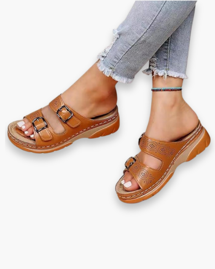 Kvinnors Eleganta Sandaler Andningsbara Justerbara Bekväma Sommar Skor Tidlös Vardaglig Stil