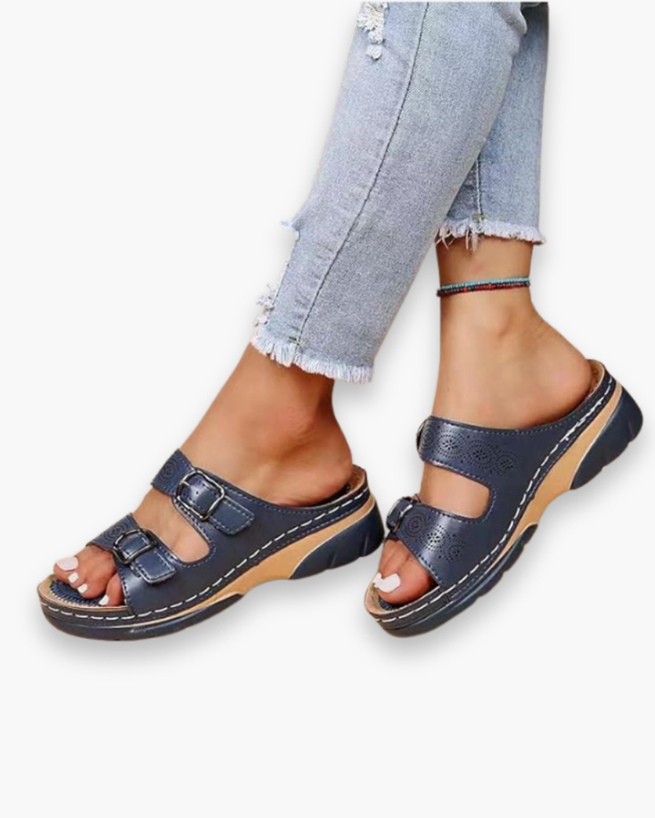 Kvinnors Eleganta Sandaler Andningsbara Justerbara Bekväma Sommar Skor Tidlös Vardaglig Stil