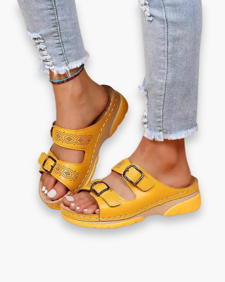 Kvinnors Eleganta Sandaler Andningsbara Justerbara Bekväma Sommar Skor Tidlös Vardaglig Stil