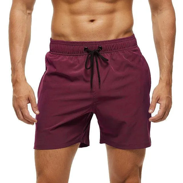 Herrars Dragsko Simshorts Enkel Strandpassform för Varje Dag