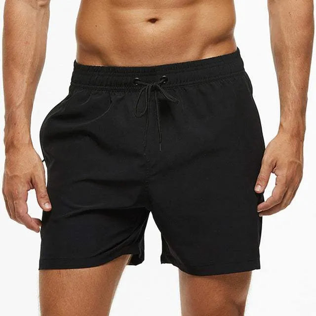 Herrars Dragsko Simshorts Enkel Strandpassform för Varje Dag