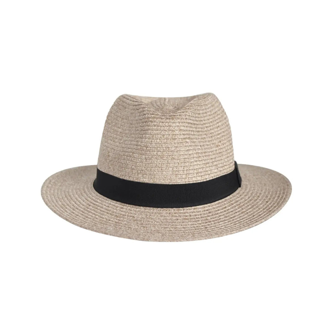 Herrarnas Klassiska Fedora Solhatt Med UV-Skydd Och Justerbar Passform