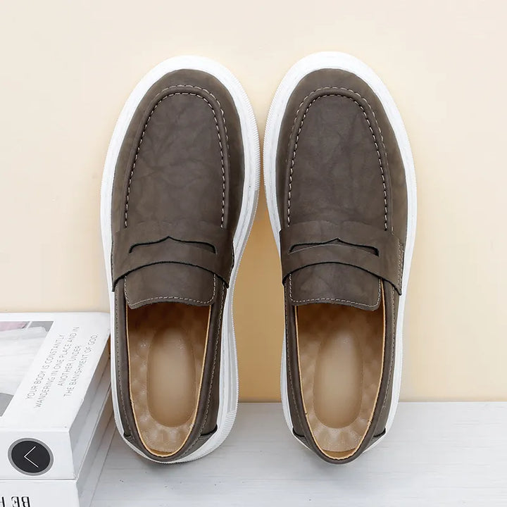 Herrens Loafers Slip-On Plattform Sula Penny Skor