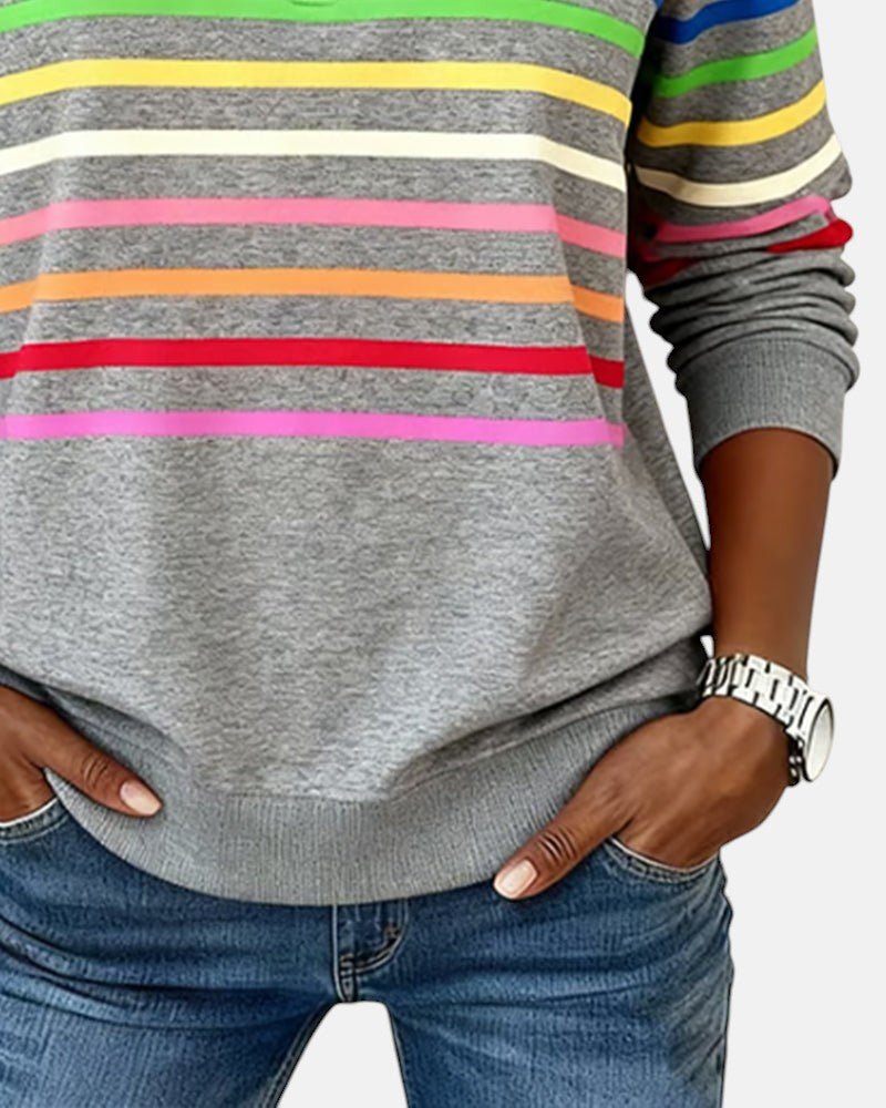 Kvinnors Zip-Neck Sweatshirt – Högkrage Casual Topp för Höst och Vinter