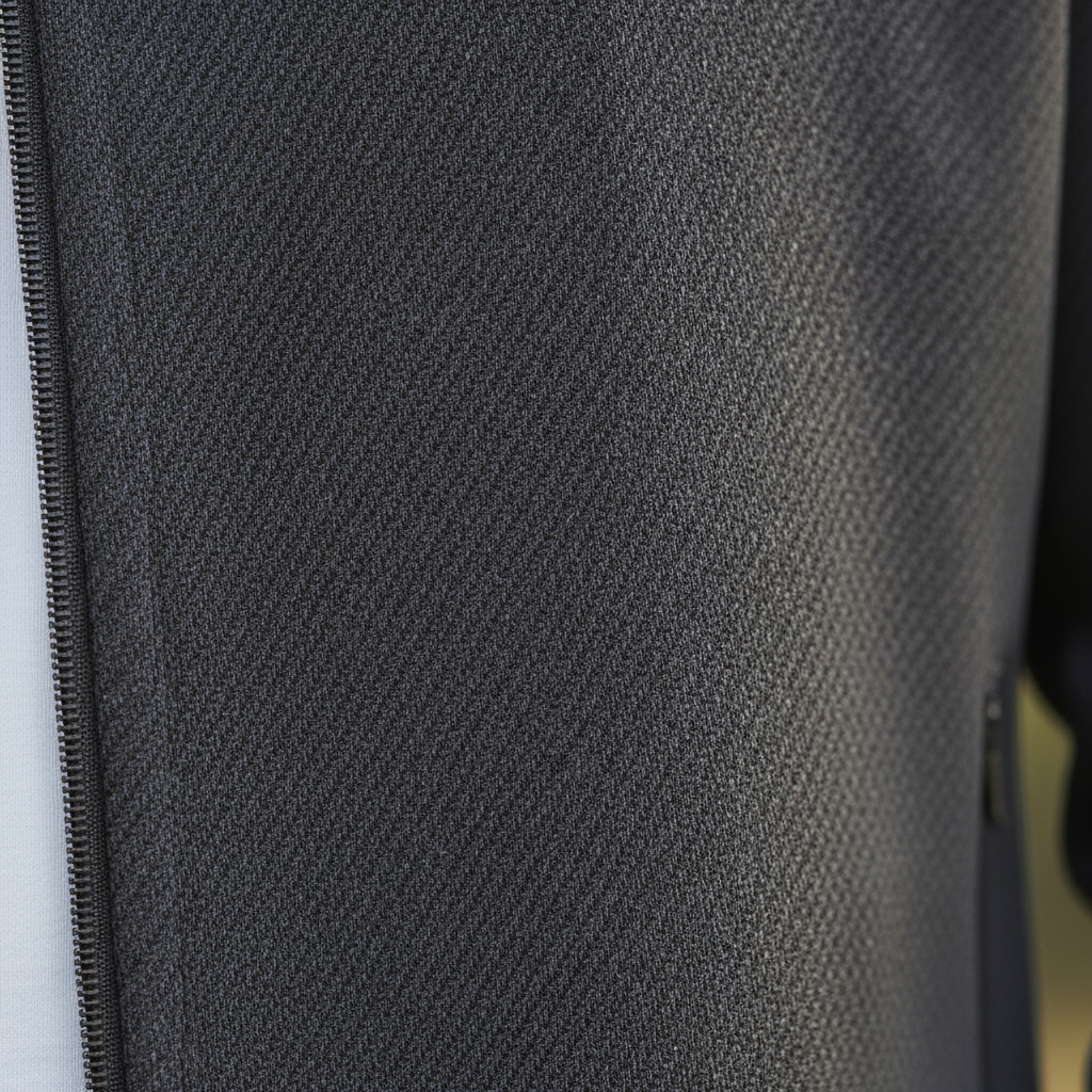 Mäns Lycra Träningsdräkt Set – Stretch Zip Jacka och Byxor för Året Runt Användning