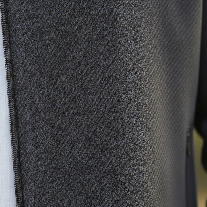 Mäns Lycra Träningsdräkt Set – Stretch Zip Jacka och Byxor för Året Runt Användning