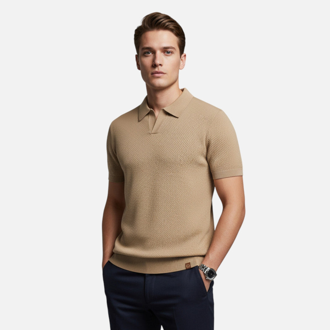 Valmonti | Herrs Pineapple Ull Polo Skjorta