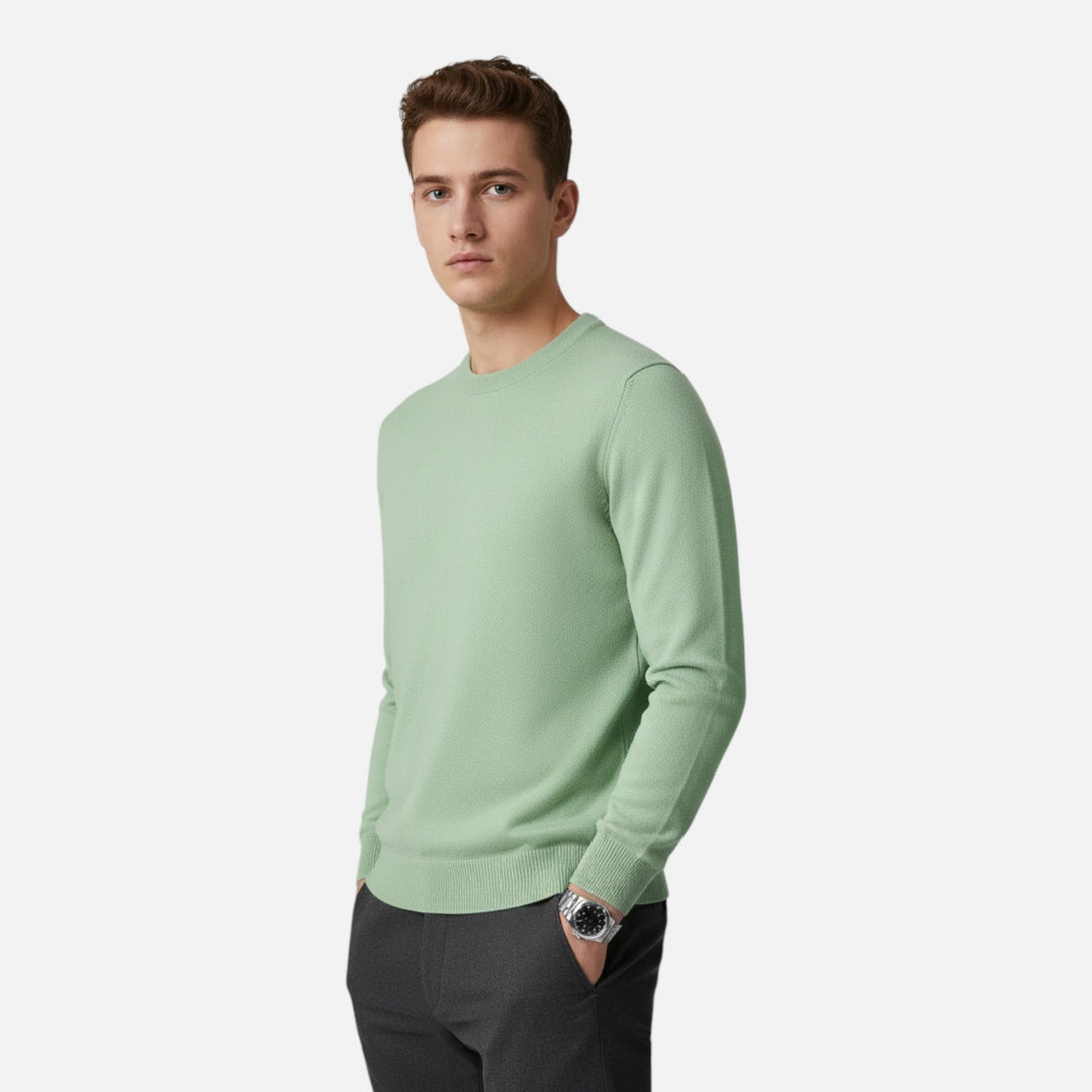 Valmonti | Herrens Slim Fit Stickad Tröja