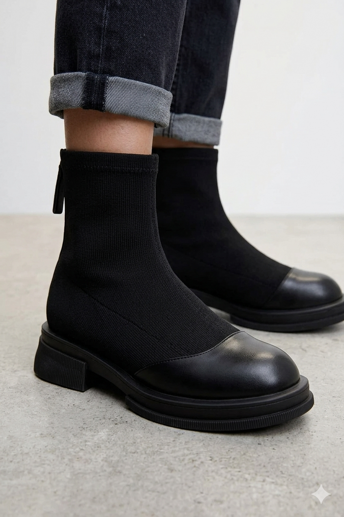 Kvinnors Ankelstövlar – Minimalistiska Bekväma Stiliga Året Runt Vardagsfotwear