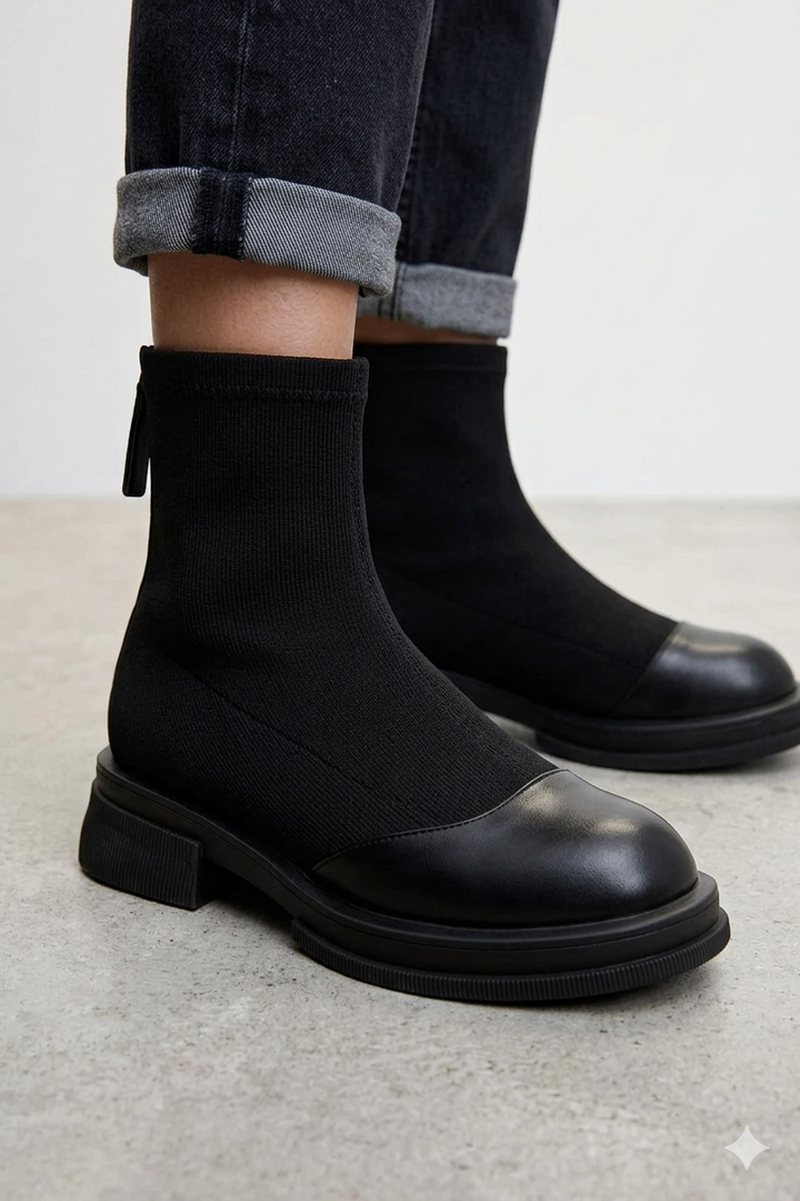 Kvinnors Ankelstövlar – Minimalistiska Bekväma Stiliga Året Runt Vardagsfotwear
