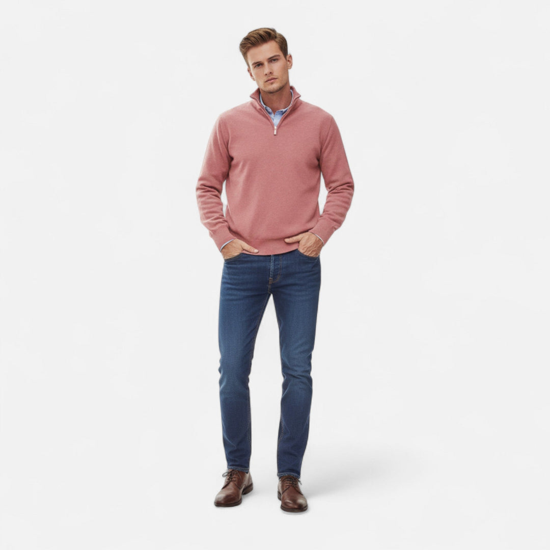 Valmonti | Herrtröja – Raffinerad Dragkedje Elegans