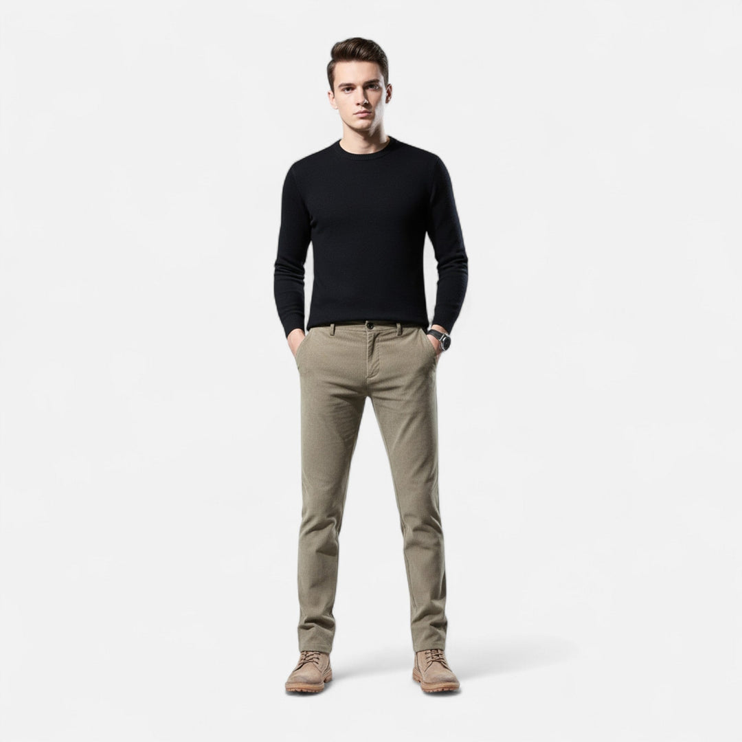Valmonti | Herrens Chenille Rak-Leg Byxor