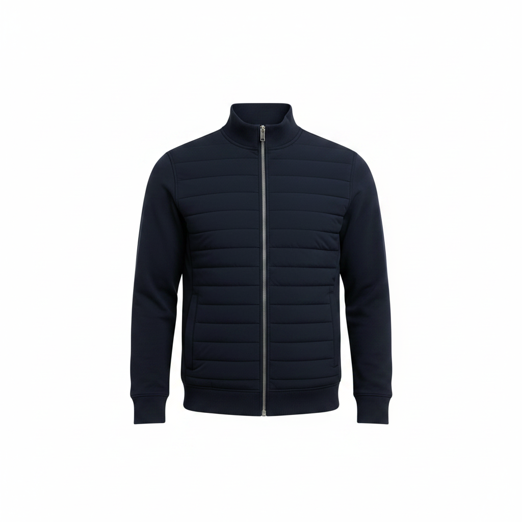 Herrarnas hybrid vadderad jacka – Vindskyddande lager för smart casual användning