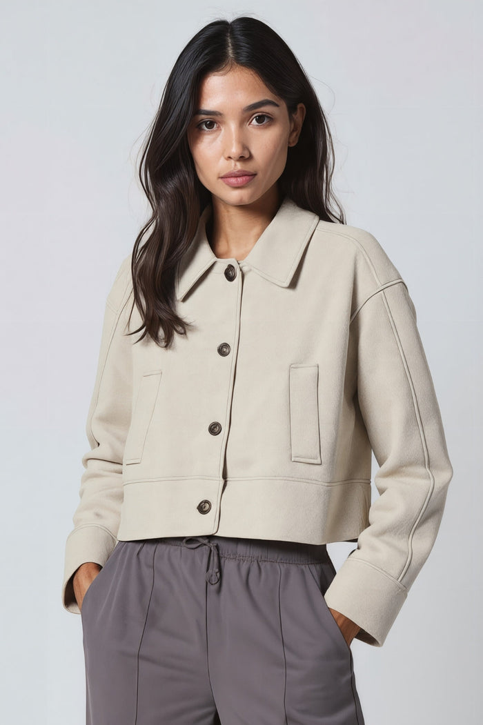 Kvinnors Skräddarsydda Korta Blazer – Elegant Höst Smart Casual Jacka
