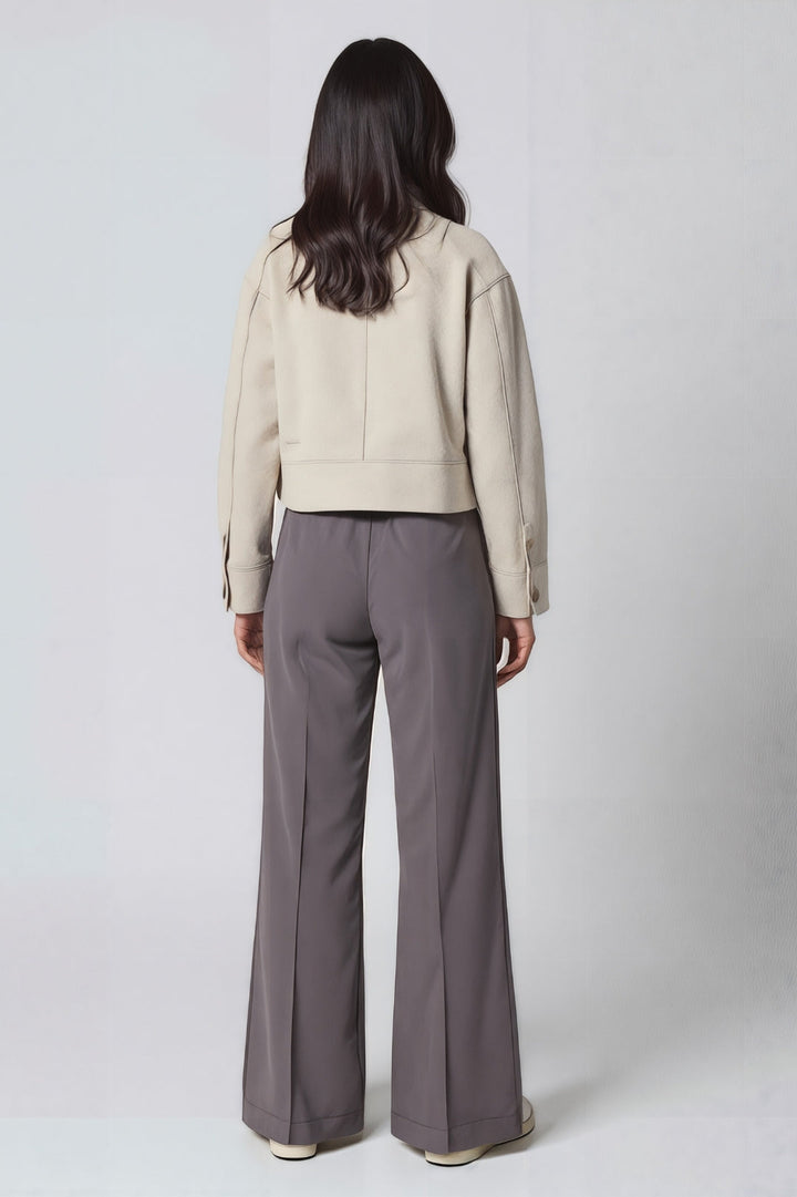 Kvinnors Skräddarsydda Korta Blazer – Elegant Höst Smart Casual Jacka