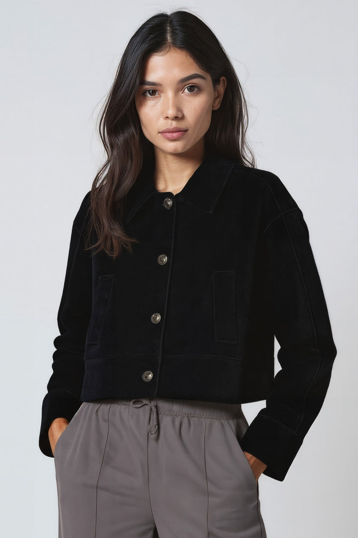 Kvinnors Skräddarsydda Korta Blazer – Elegant Höst Smart Casual Jacka