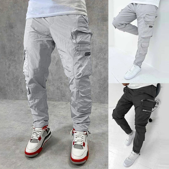 Herrarnas Cargo Pocket Byxor – Hållbara Utility Byxor Bekväma Utomhus Casual Multi Pocket Arbetskläder