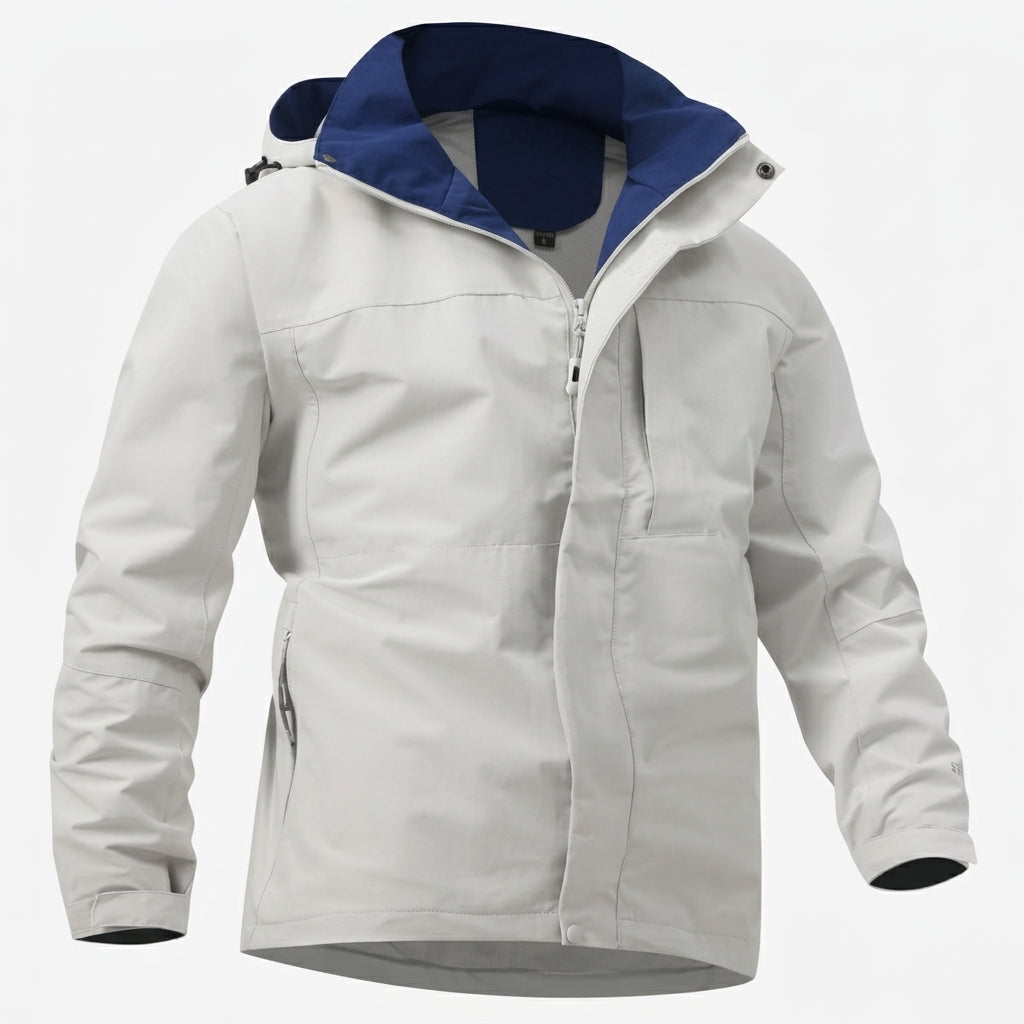 Herrars Vattenavvisande Huva Softshell Jacka – Flexibel Utomhuslager för Pendling och Promenader