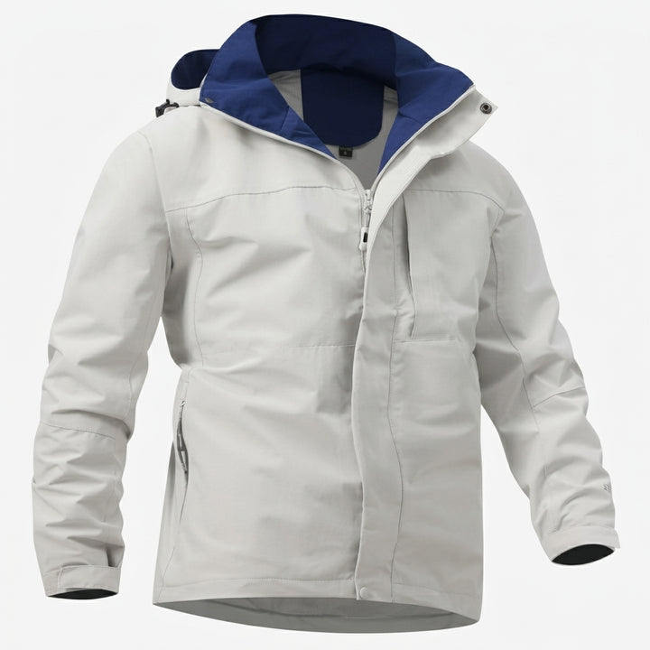 Herrars Vattenavvisande Huva Softshell Jacka – Flexibel Utomhuslager för Pendling och Promenader