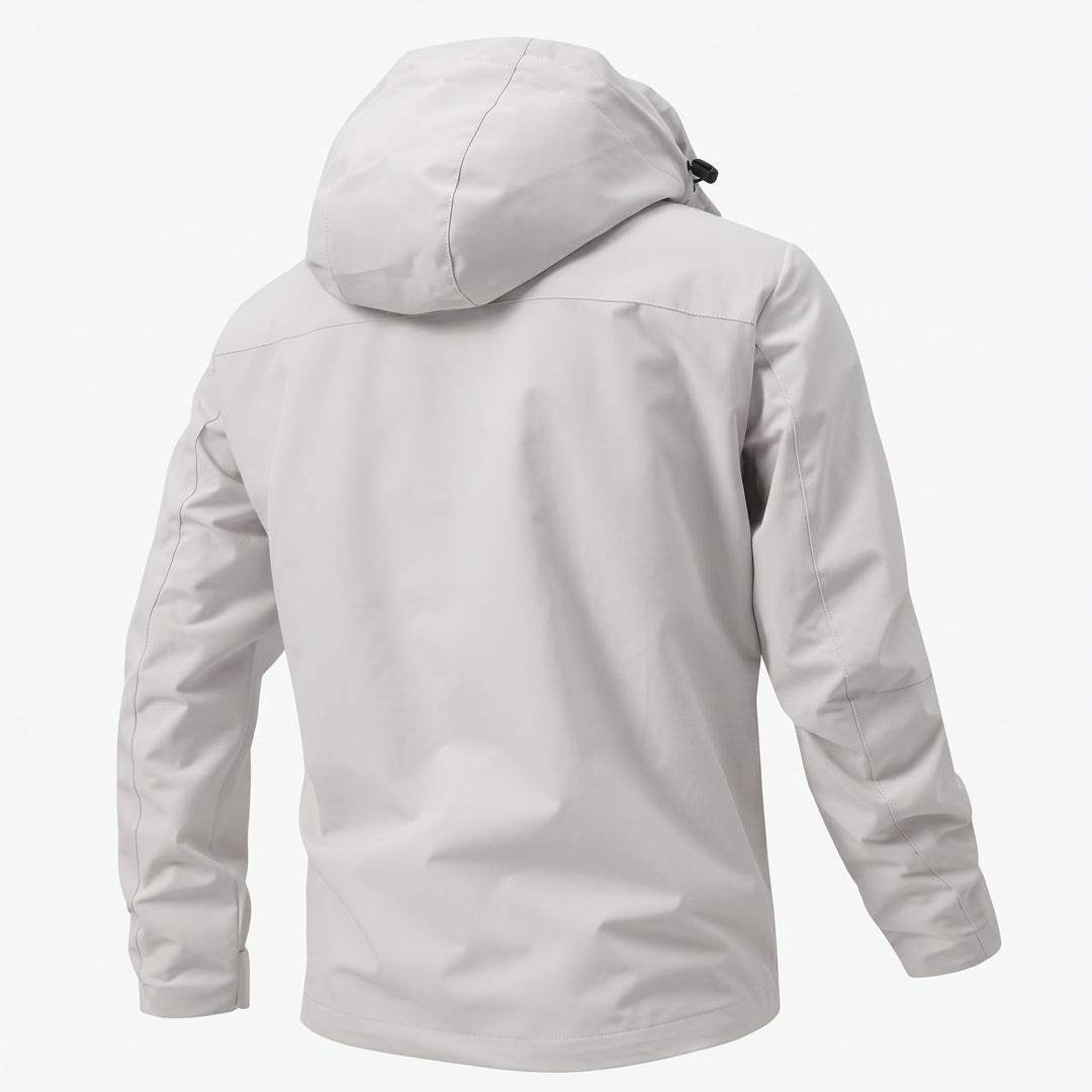 Herrars Vattenavvisande Huva Softshell Jacka – Flexibel Utomhuslager för Pendling och Promenader