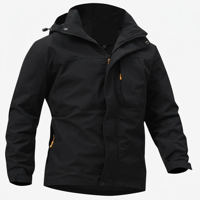 Herrars Vattenavvisande Huva Softshell Jacka – Flexibel Utomhuslager för Pendling och Promenader